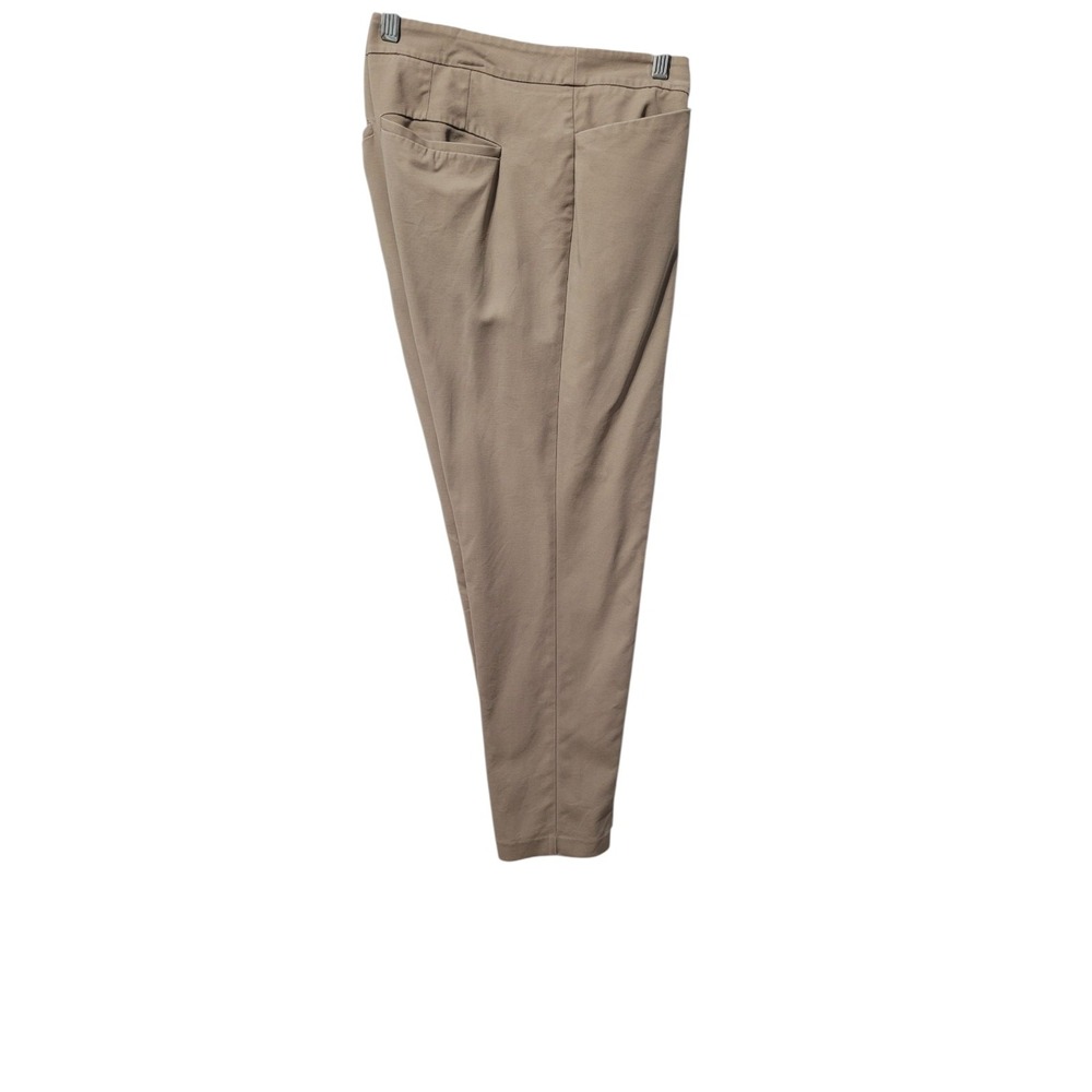 Chicos So Slimming Pants Womens Size L Tan Straight Leg Stretch Comfort